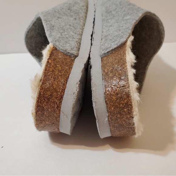 GENUINS Helsinki Felt Clog in Light Gray - Picture 11 of 11